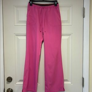 Pink Heart Soul scrub pants.